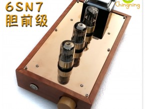 6N8P 6SN7前级 电子管前级 6Z5P胆整流 hifi前置 胆前级 实木箱